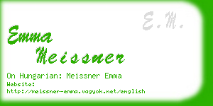 emma meissner business card